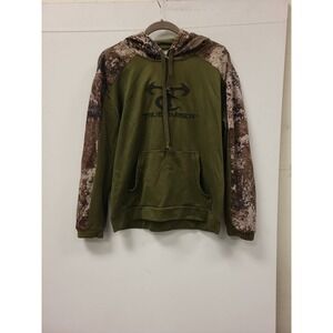 TrueTimber Pullover Hoodie Mens Size M Camo Green Hunting Outdoors Apparel